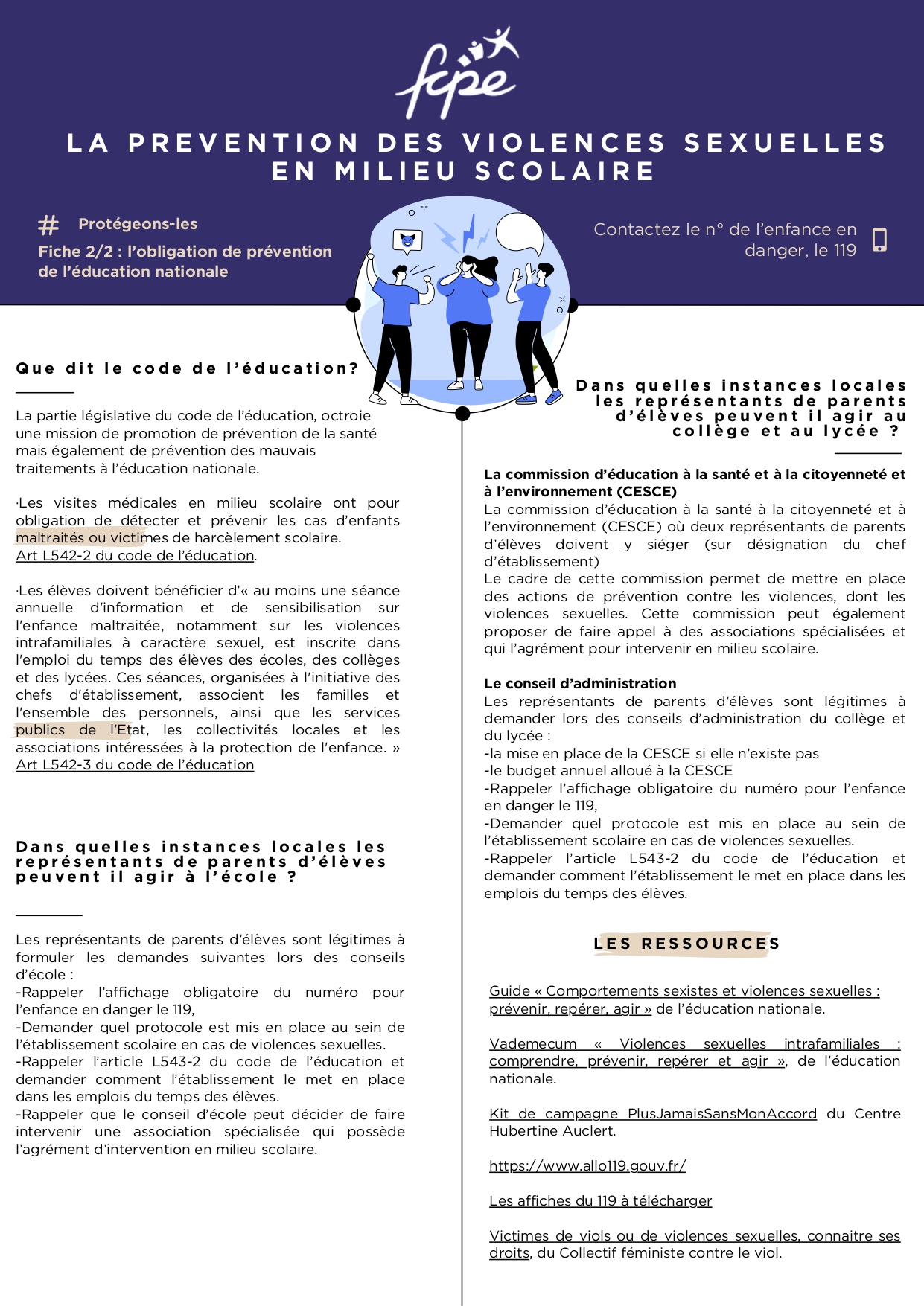 Fiche Prevention des VS
