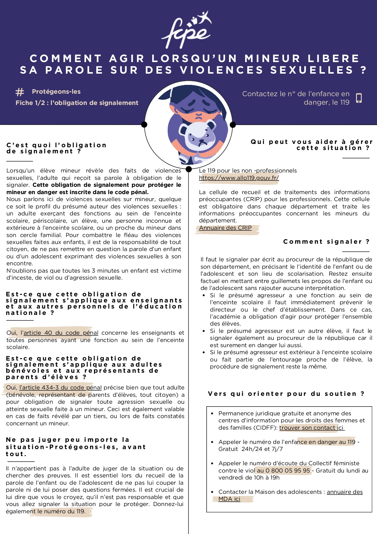 Fiche Signalement des VS